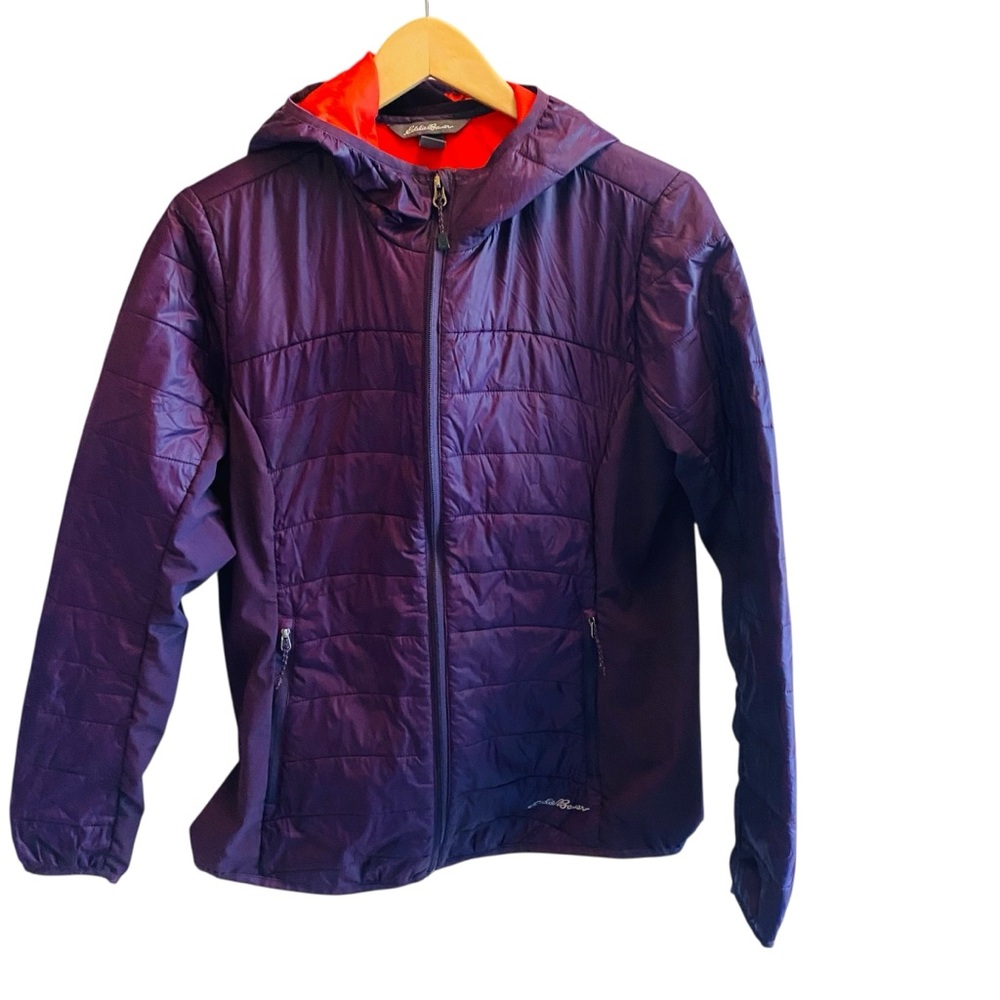 EDDIE BAUER Purple Quilted Lightweight Hooded Jacket